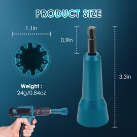 2 Piece Wire Nut Twister, Wire Twist Tool, Wire Nut Twister Spin Twist Tool Set, Wire Stripper and Twister Cable Connectors, Wire Connector Driver with 1/4 Inch Chuck Spinner