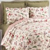 C&F Home Sprig Birds Holiday Christmas Cardinal Chickadee Holly Full/Queen