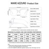 MARE AZZURO Oversized Reading Glasses 500 Women Trendy Large Readers