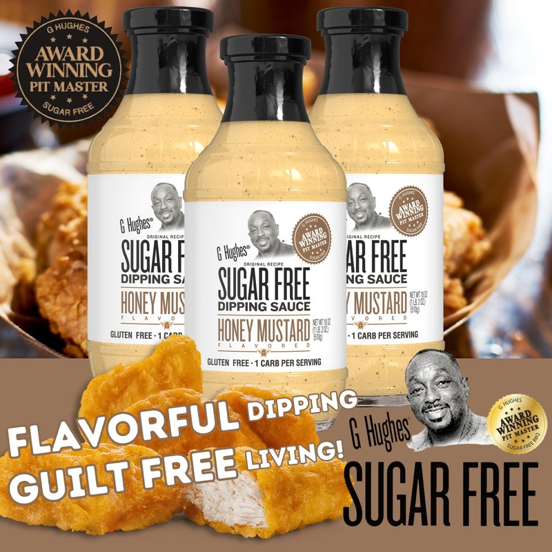 G Hughes Sugar Free, Honey Mustard Dipping Sauce - Sugar