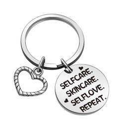 ZQEOU Skincare Gifts Esthetician Appreciation Keychain For Esthetician Gift Skin Specialist Keychain Skincare Lover Gift Dermatologists Jewelry Skincare Esthetician Birthday Keychain