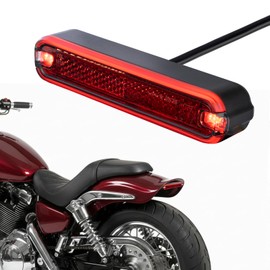 evermotor Brake Light with Motorcycle LED Rear Light, 6-12 V, IP67 Waterproof, 900 mm Cable, M18 CE Certified and StVZO Approved, Easy Installation for Motorcycles, Bicycles and E-Bikes
