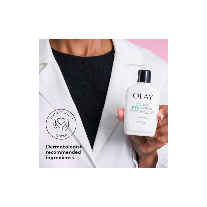 OLAY Active Hydrating Beauty Fluid Lotion Original 6 OZ -