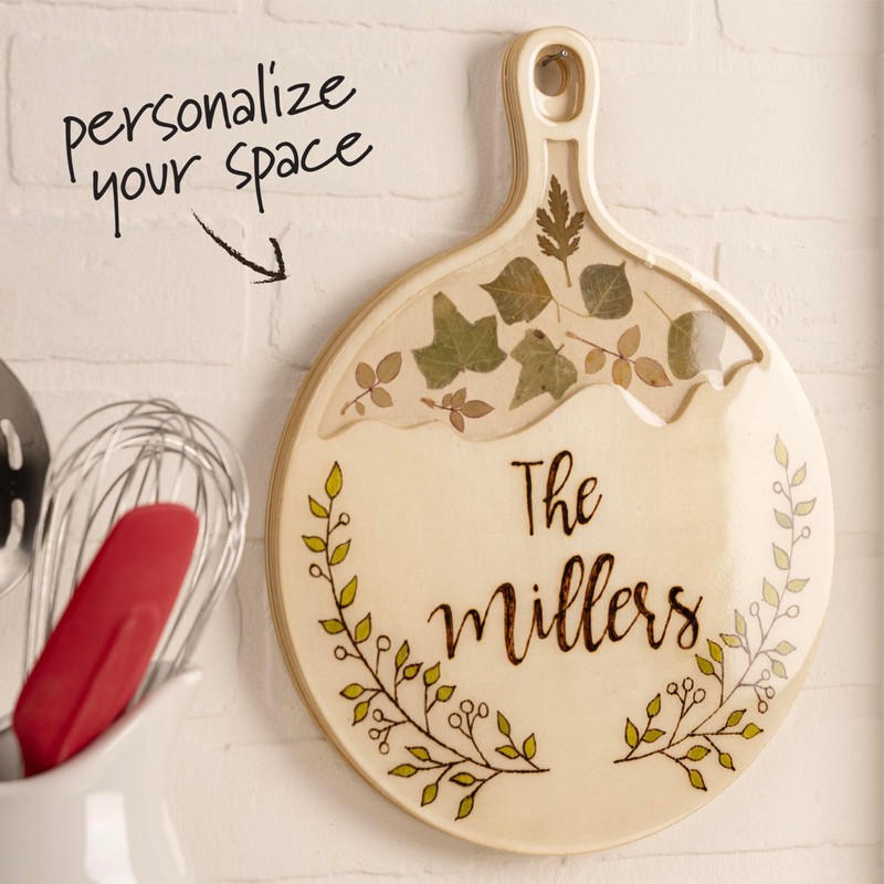 Plaid, Wood Cutting Board, 13" x 10" Pouring Surface, for