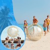 Junkin 2 Pcs 48'' Giant Sequins Beach Ball Inflatable Glitter
