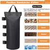 Cveenk Set of 4 Gazebo Sandbags Made of 600D Oxford,
