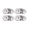 sourcing map 4 pieces miniature thrust ball bearings 51100 10