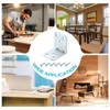 sourcing map 4 Pcs L Corner Bracket Corner Brace Metal
