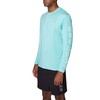 Spyder Men's Standard Heather Long Sleeve Rashguard, Green Blue, Large