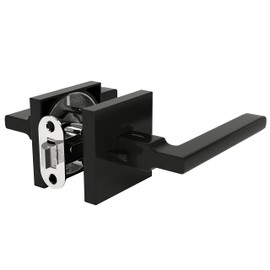 Avalon 0630 'Concord' - Modern Door Handle Lever Set in Matte Black Finish (Privacy/Passage)