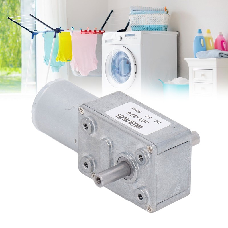 Double Shaft DC Gear Motor 25kg.cm 12mm Self Locking Reversible