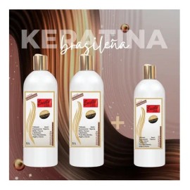Keratina Brasileña Ultra Lacio & Brillo Espejo 2 Lts + Shamp