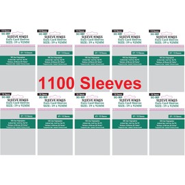 Sleeve Kings Euro Card Sleeves 59 X 92 mm (10x110 Pack, 1100 Sleeves)
