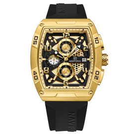 NAVIFORCE Watches for Men Quartz Chronograph Fashion Watch,Colorful Silicone Band,with Auto Date Waterproof Women Wrist Watch,Gift