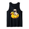 Cute Dog Pug Rubber Duck Tank Top
