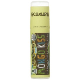 Eco Lips, Lip Balm Mongo Kiss Unflavored Organic, 0.25 Ounce