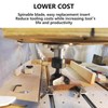 Black Spoilboard Surfacing Router Bit Cemented Carbide T Shape Router