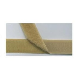 MJ May 1222-FR-PSA/B-30 Velcro Brand, 5/8" Wide, Flame Retardant, PSA Adhesive Backing, Hook and Loop Combination Pack, 30' Length, Beige