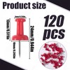 VAPKER Push Pins Tacks 120Pcs DarkRed Thumb Tacks Larger Size