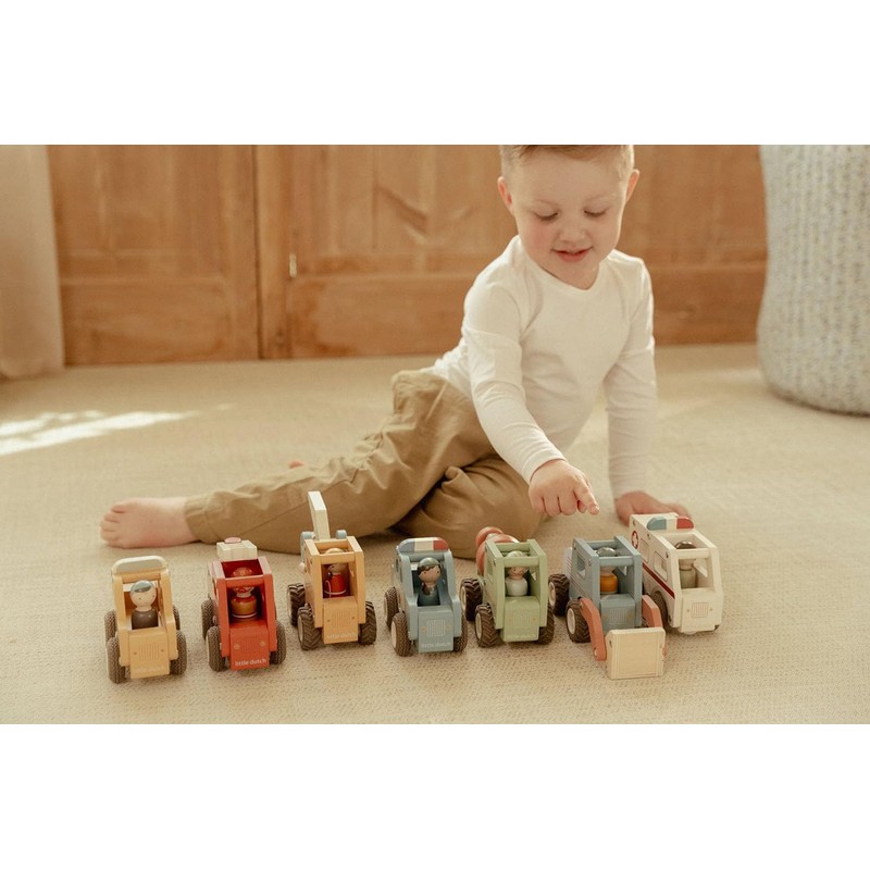 Little Dutch 2528 Wooden Fire Engine Red