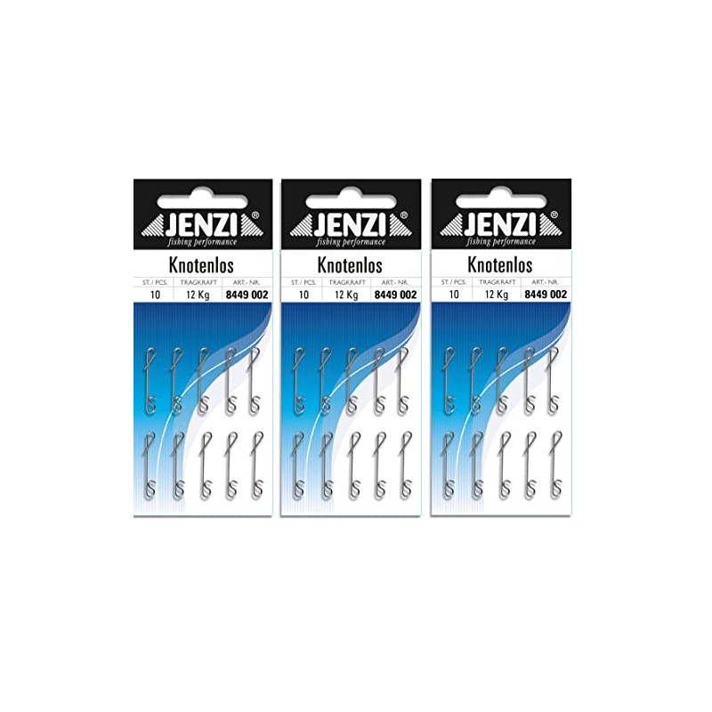 30 Pieces Jenzi knot-free line binder, fine, 12 kg (3