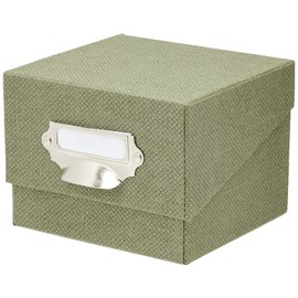 Rössler Papier S.O.H.O. 1325452670 Photo Storage Collection Box with Writable Insert Label Special Line Sage Pack of 1