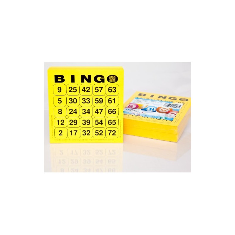 DiPrint 200 large printed Bingo cards for seniors system 25