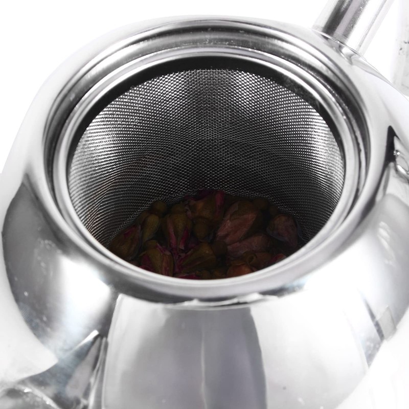 Stainless Steel Teapot, 1.5 L Stainless Steel Kettle/Teapot with Filter,