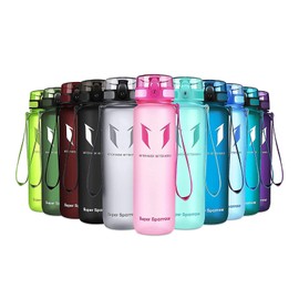 Super Sparrow Drinking Bottle - Tritan Water Bottle - 350 ml & 500 ml & 750 ml & 1000 ml - BPA-Free - Ideal Sports Bottle - Quick Water Flow, Sport, Water, Bike, pink