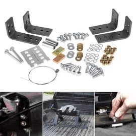 5th Wheel Hitch Installation Kit w/Hardware & Brackets Reinstallation of 30035, 58058, Replacement Part for Reese 30439 Fifth Wheel Installation(10-Bolt Design)