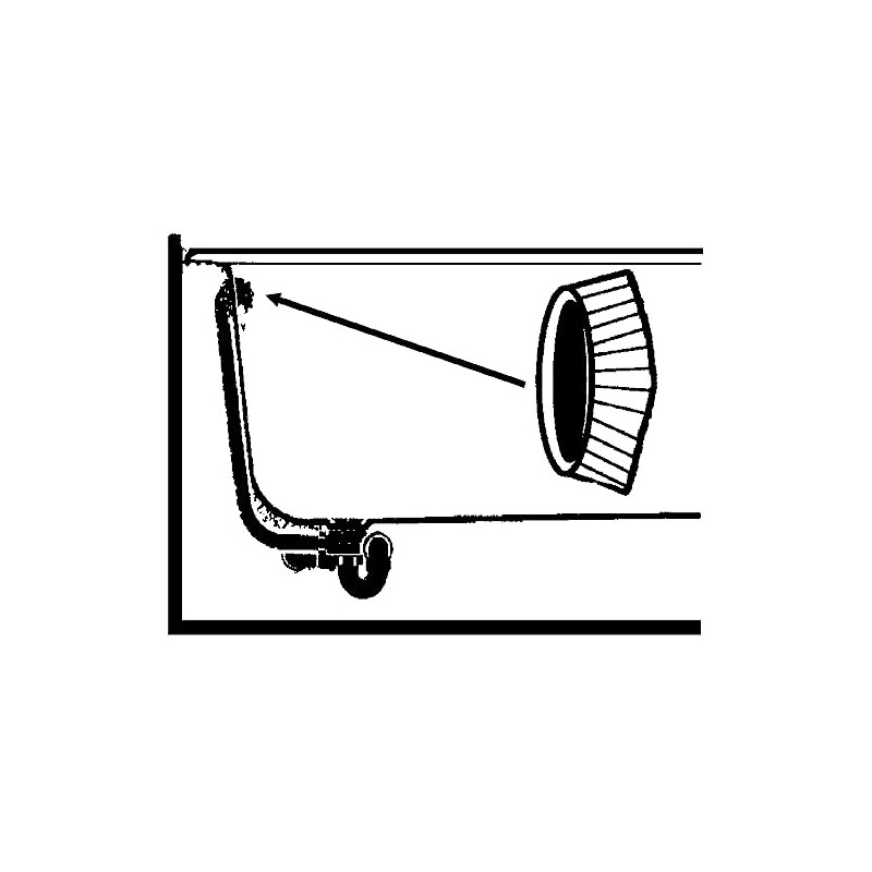 Rosette for Bath Overflow Acrylic