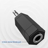 2 Pack 3.5mm Mono to Stereo Adapter - 1/8" Mono