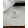 Desnuage Silver Plated Rings for Women Adjustable Open Ring Vintage
