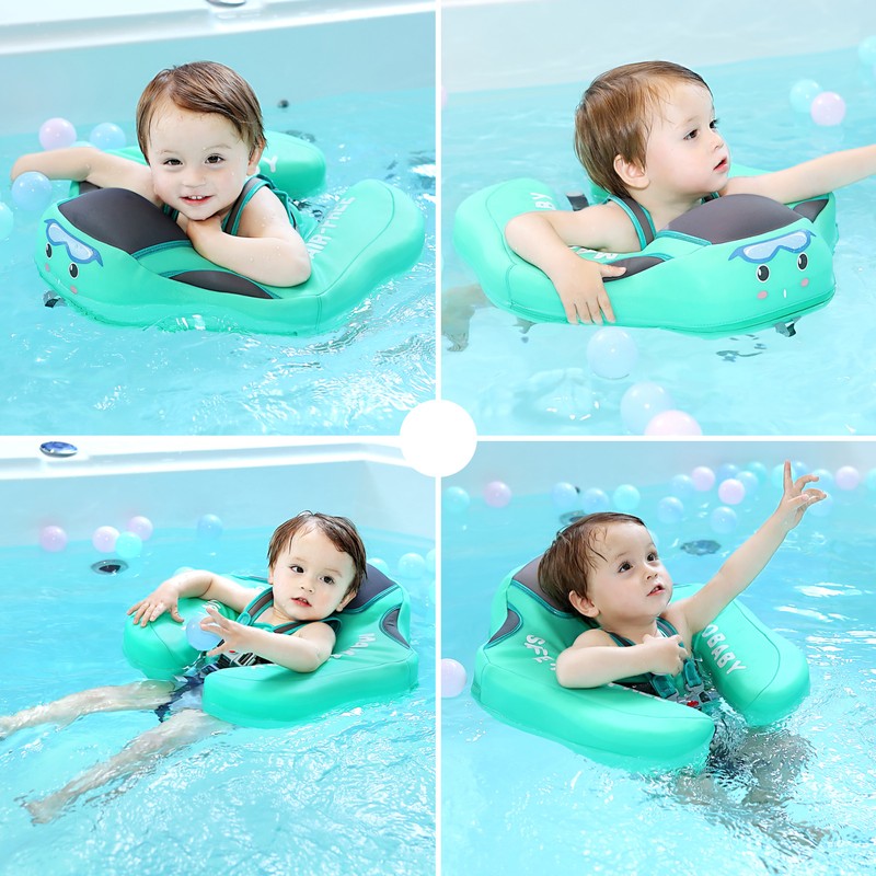 Non-Inflatable Baby Float Infant Lying Swimming Ring Pool Swim Trainer