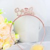 GAFATORY Rose Gold Bride Headband Bride to Be Headband Bachelorette