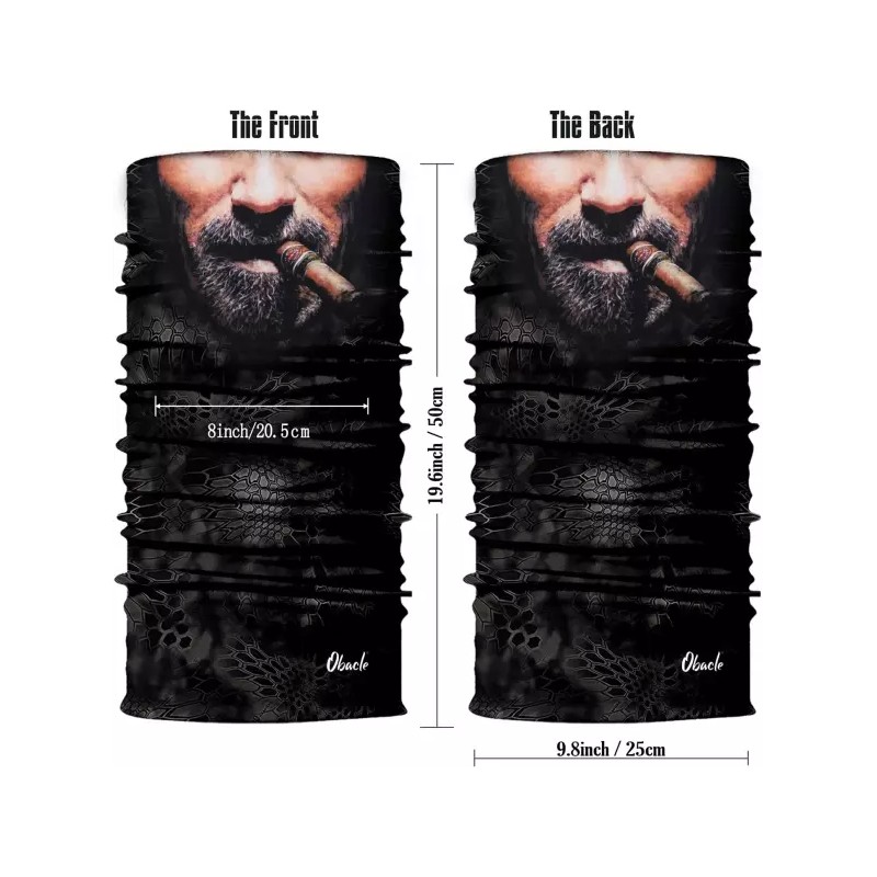 Beard Men With Cigar 먼지 바람 자외선 차단용 오바클 해골