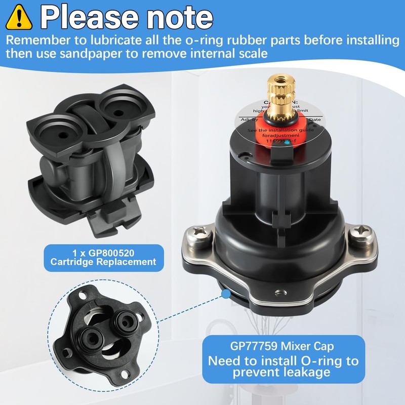 GP876851 Mixer Cap and Pressure Balancing Cartridge Kit, for Kohler