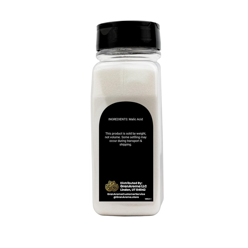 GranAroma Malic Acid, Tart Flavor, Ideal for Baking & Beverages