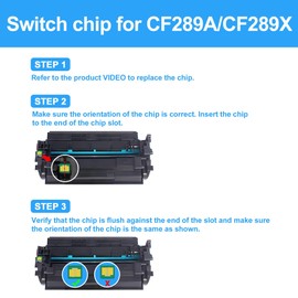 LCL CF289X Black Toner Cartridges Compatible with HP 89A 89X CF289A CF289X (without CHIP) Compatible with HP Laserjet Enterprise M507 M507dn M507x MFP M528dn MFP M528f Flow MFP M528z (Pack of 1)