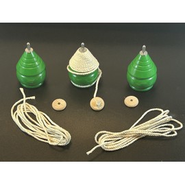 Trompo 3 Vintage Spinning Wood Top Toys Made In USA