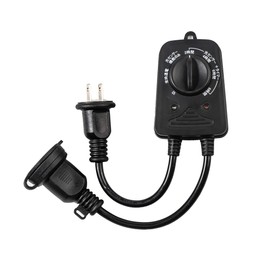 Power Tap Timer Outlet with Light Sensor Timer, Waterproof, Rainproof, Auto On/Off, Repeatable, Light Sensor Only, Steady On, Timer, 2 Hours/4 Hours/6 Hours/8 Hours, Free Setting, Outdoor, Auto Off