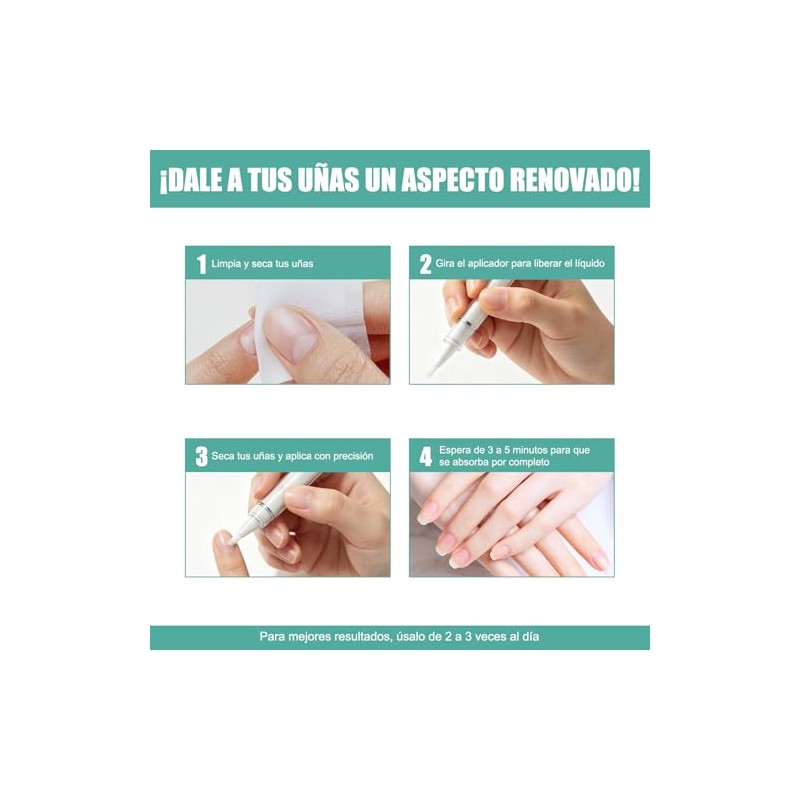LUSCOR 2pcs Lápiz reparador de uñas，Lápiz para las uñas ，Nutre