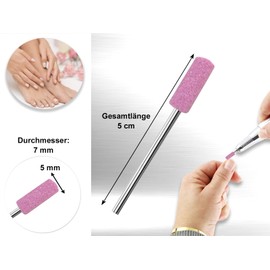 Corundum Stone Grinder Ceramic Grinder Nail Cutter Manicure Nail Bit Grinder Cutter Attachment Nail Care Grinder Ceramic Cutter for Working Around the Nail (Model 10)
