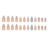 Auiremrti Pack of 24 Summer Almond Nails, Medium Size, Press