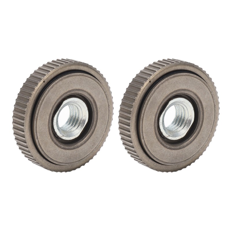 2Pcs Angle Grinder Flange Nut Self Locking M14 50mm Alloy