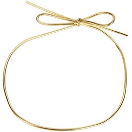16 Inch Metallic Gold Stretch Loops (50)