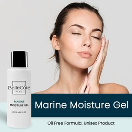 BelleCôte Paris Vitamin C Face Moisturizer Gel – Lightweight Gel Moisturizer for Women with Marine Collagen – Hydrating Facial Moisturizer for Oily Skin, Pores, Wrinkles & Rosacea Treatment – 4oz