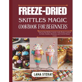 FREEZE-DRIED SKITTLES MAGIC COOKBOOK FOR BEGINNERS: Step-by-Step Skittles Crunchy Candy Recipe Creations for Kids, Families, Businesses, and Colorful Dessert Lovers