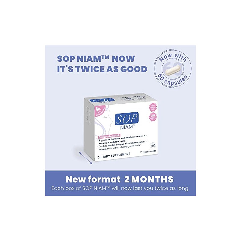 SOP NIAM - Complemento alimenticio con D-Chiro Inositol, vitaminas y