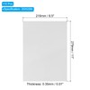PATIKIL 11"x8.5" Metallic Mirror Board Sheets, 10 Pack Silver Cardstock